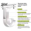 Screw-fixed Curtain Rod Duty Metal for 28mm Pcs Holder Bracket 2 Rods Heavy Sturdy Wall