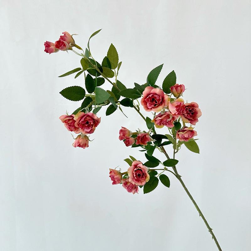 Mini Flower Artificial Rose Wedding Hotel Restaurant Desktop Decoration Ornament