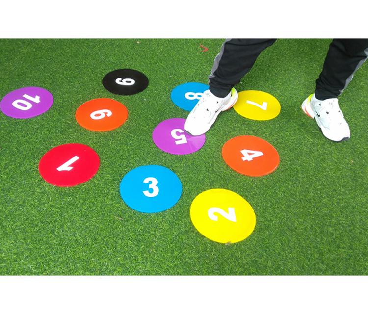 Number Logo Sensory Integration Training Disc Mat for Basketball & Football