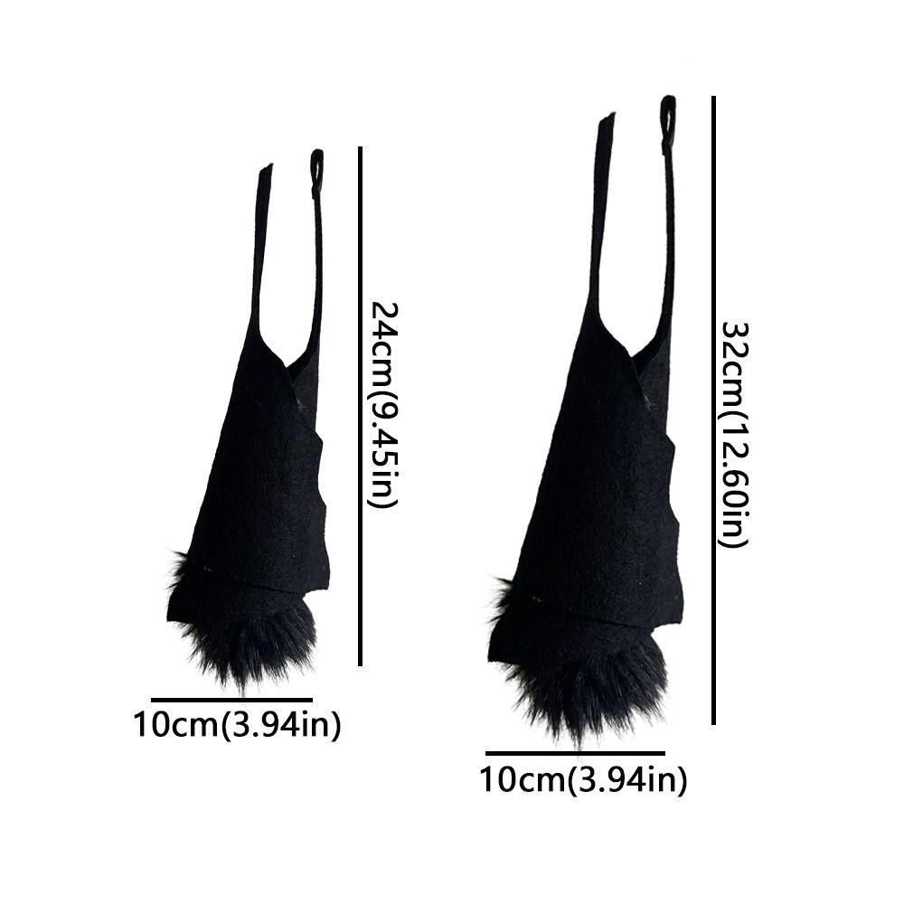 Upside Down Felt Bat Hanging Ornament Realistic Gothic Halloween Bat Pendant Decorative 3D Wing Bat Branch Hanging Decor