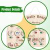 Daily Routine Chart for Kids, Visual Schedule, Practical Learning Funny Schedule