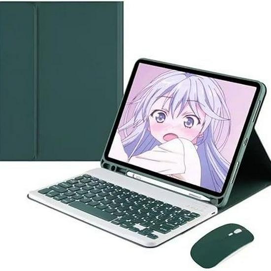 2025 iPad 11 Protective Case with Bluetooth Keyboard & Mouse – Compatible with Apple Air7