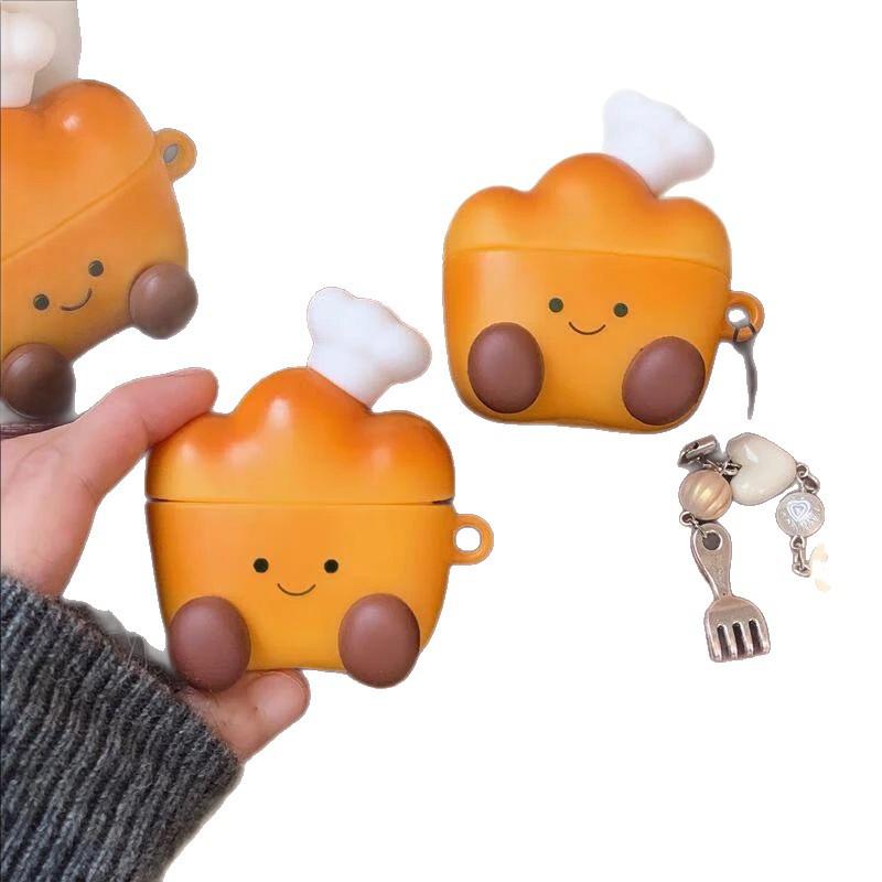 Creative simulation bread fun application AirPods4 Apple Bluetooth headset case pro/2nd generation protective case 3rd generation soft