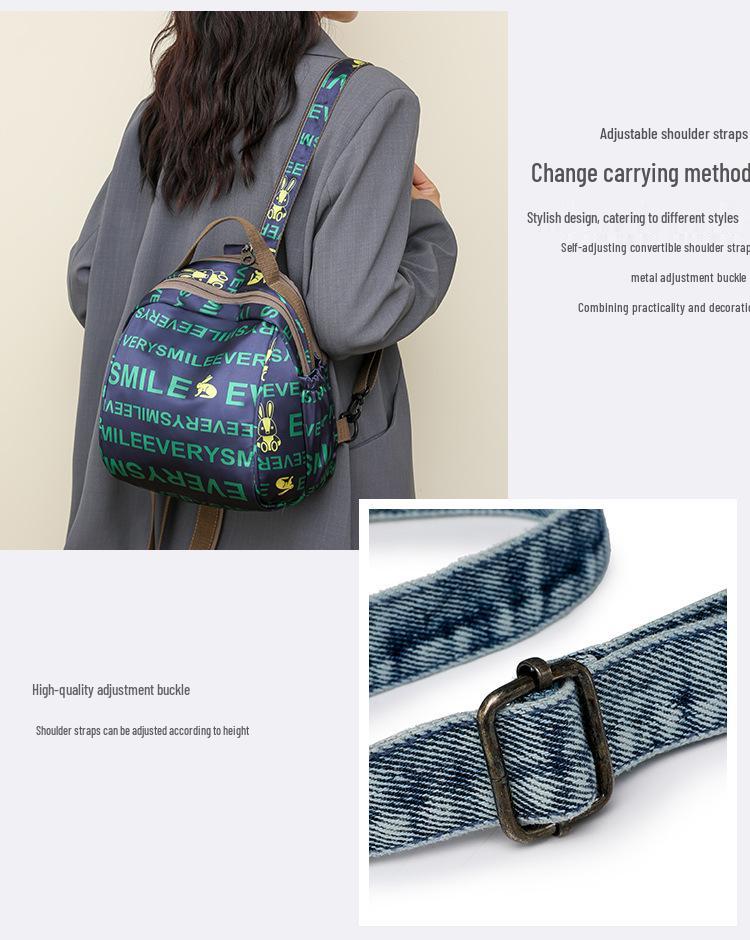 Retro Denim Single Shoulder Crossbody Bag - Large Capacity, Casual & Trendy