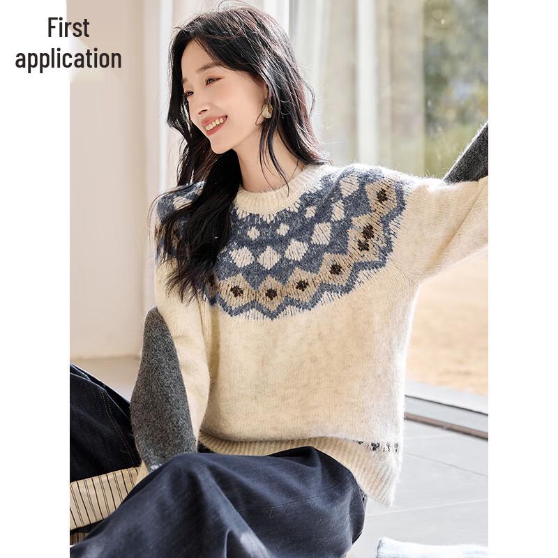 Women's Fair Isle Pattern Knitted Sweater