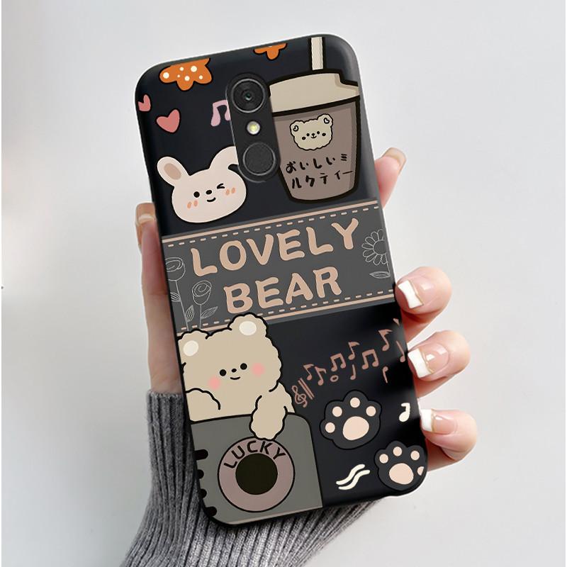 Casing For LG Q7 Plus Q7+ Q7a LM-Q610 Q725L Q725K Q725S Soft Case Aesthetic Cute Cat Cartoon Phone Back Cover Shockproof Bumper