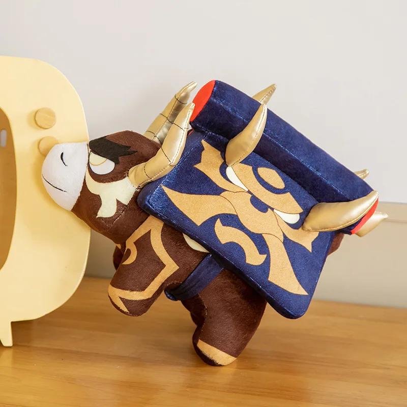 30CM Hot Genshin Open World Adventure Game Arataki Itto Can Be Disassembled Small Red Bull Chou Cartoon Large Plush Toy Gift