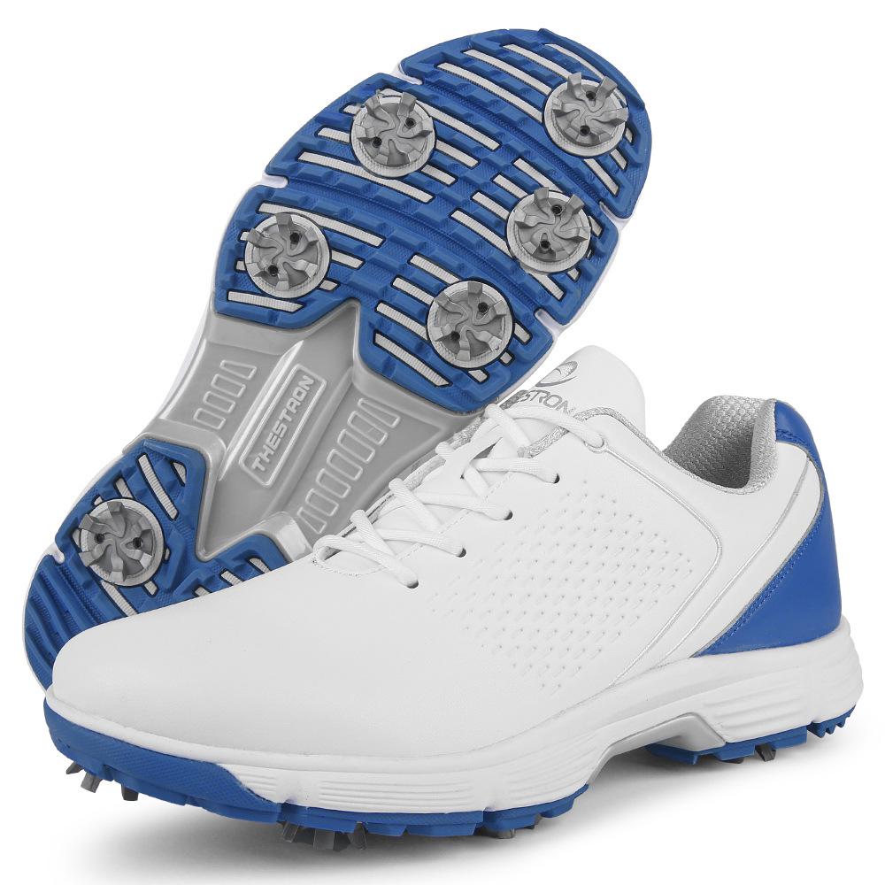 Men's Breathable Lace-up Spiked Golf Shoes