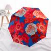 1pc Floral Pattern Automatic Open 8-Rib Windproof Umbrella, Travel & Commuting, Suitable for All Seasons, Lightweight Portable 118
