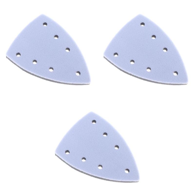 Dreieckige Schleifpads Schleifpad Stützteller Schaumstoff-Schleifpad 7-Loch Schleifpapier Trägerplatte Für Schleifmaschine Schleifwerkzeuge