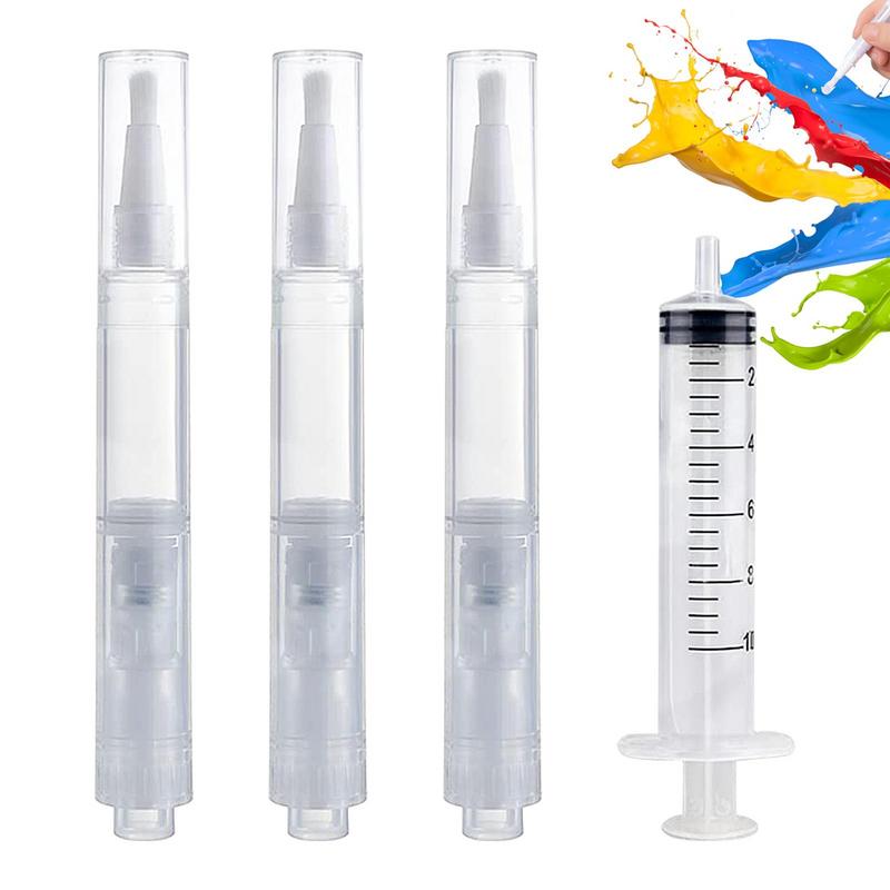 Touch-Up Paint Pen Universal Wall Furniture Surface Scratch Repair Brush With Injector Household Repair Paint Pen For Floors