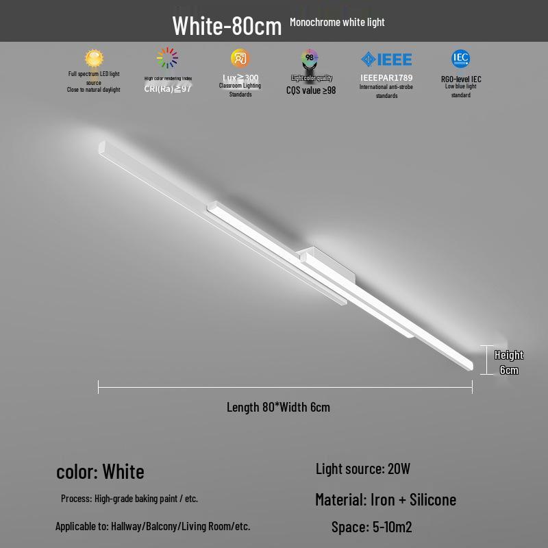 2025 Modern Minimalist Hallway & Corridor Light - Simple Design for Entrance, Balcony & Wardrobe Spaces