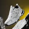 Men’s Summer Breathable Mesh Running Shoes Lightweight Fashion Sports Thick Sole Dad Sneakers Casual White Trainers for Men