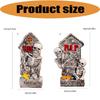 Shelf Ready Halloween Grave Marker Item, Resin Bone Figure Accent for Entry Table Styling and Event Display Use