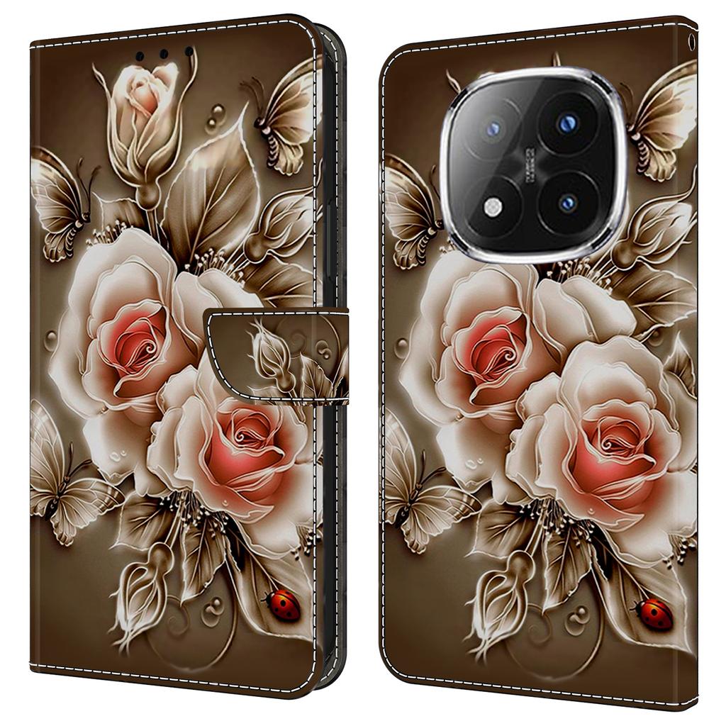 For Xiaomi Redmi Note 14 Pro+ 5G Case Wallet Stand Pattern Printing PU Leather Flip Phone Cover