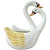 Synthetic Resin Flower Container In FOR SWAN Shape for Outdoor Garden Balcony Patio Decor Floral Arrangement and Accent Use