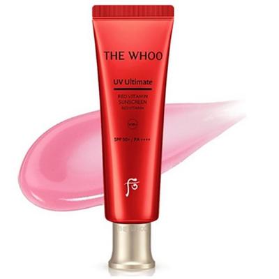 The Whoo UV Ultimate Red Vitamin Sun Cream SPF50+ PA++++ 50ml – Brightening & Anti-Ageing UV Defence, Korean