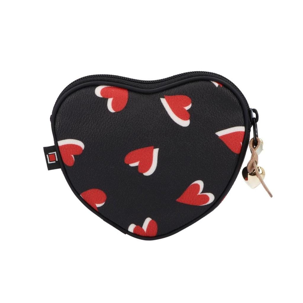 Artisan & Artist Small Makeup Pouch, Heart-Shaped, Dazzling Heart, 4OP-DH931
