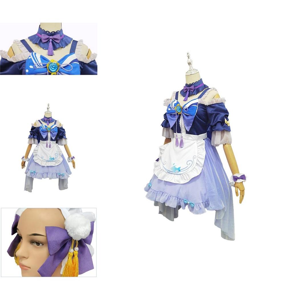 Elegant Kokomi Sangonomiya Cosplay Costume From Genshin Impact
