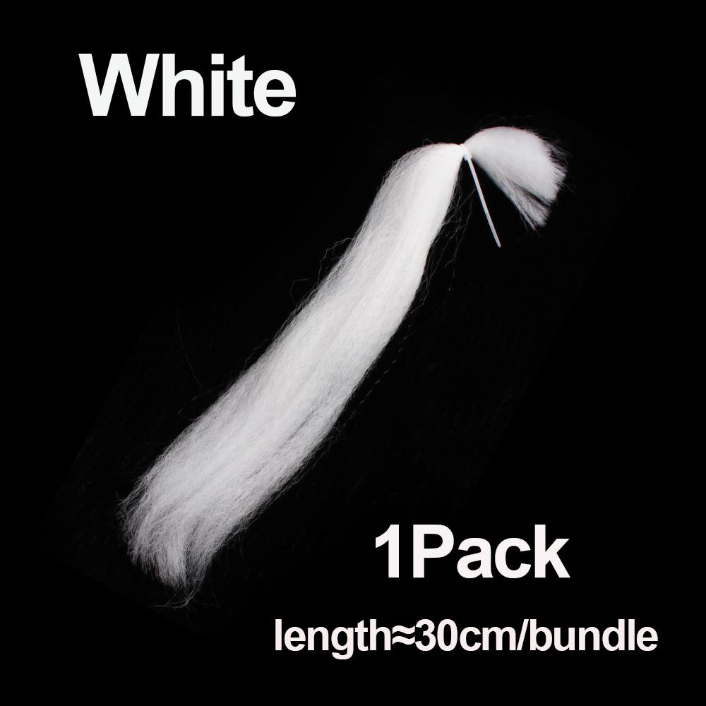 

Pack 1 30Cm Crimped Kinky Minnow Fiber Streamer Fly Fibers Bucktail Jig Head Tying Material For Fly Fishing Trout Pike Bass Lure