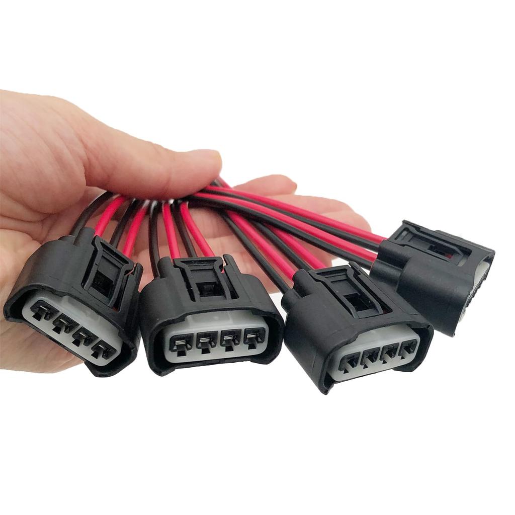 4 Ignition Coil Connector For Toyota Camry Corolla Highlander Replace the Female Ignition Coil Connector Plug Wire Harness 90980