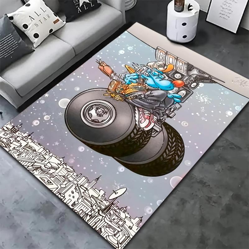 Lupo Alberto Carpet Rug for Living Room Bedroom Home Sofa Decoration,Kids play Nonslip Floor Mat