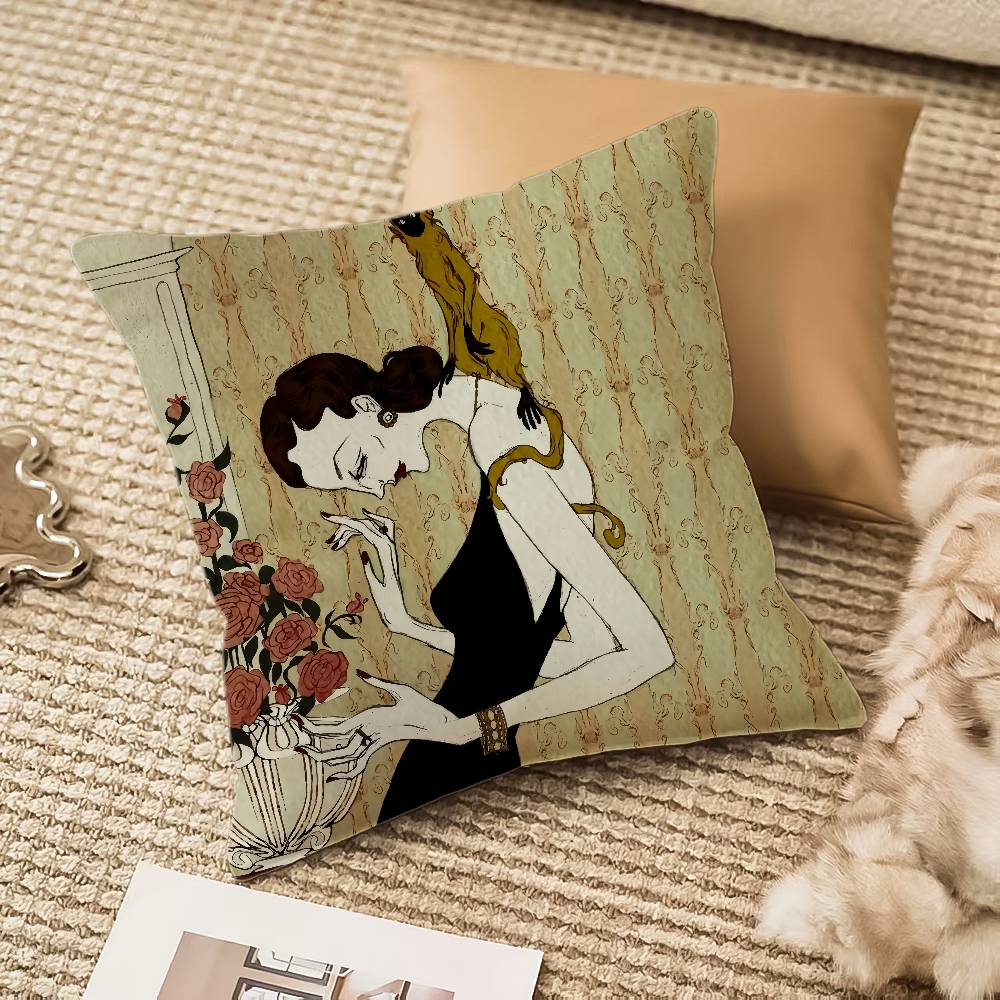 Strange Stories Pillow Case Anti-dustmite Invisible zipper Sofa Bed