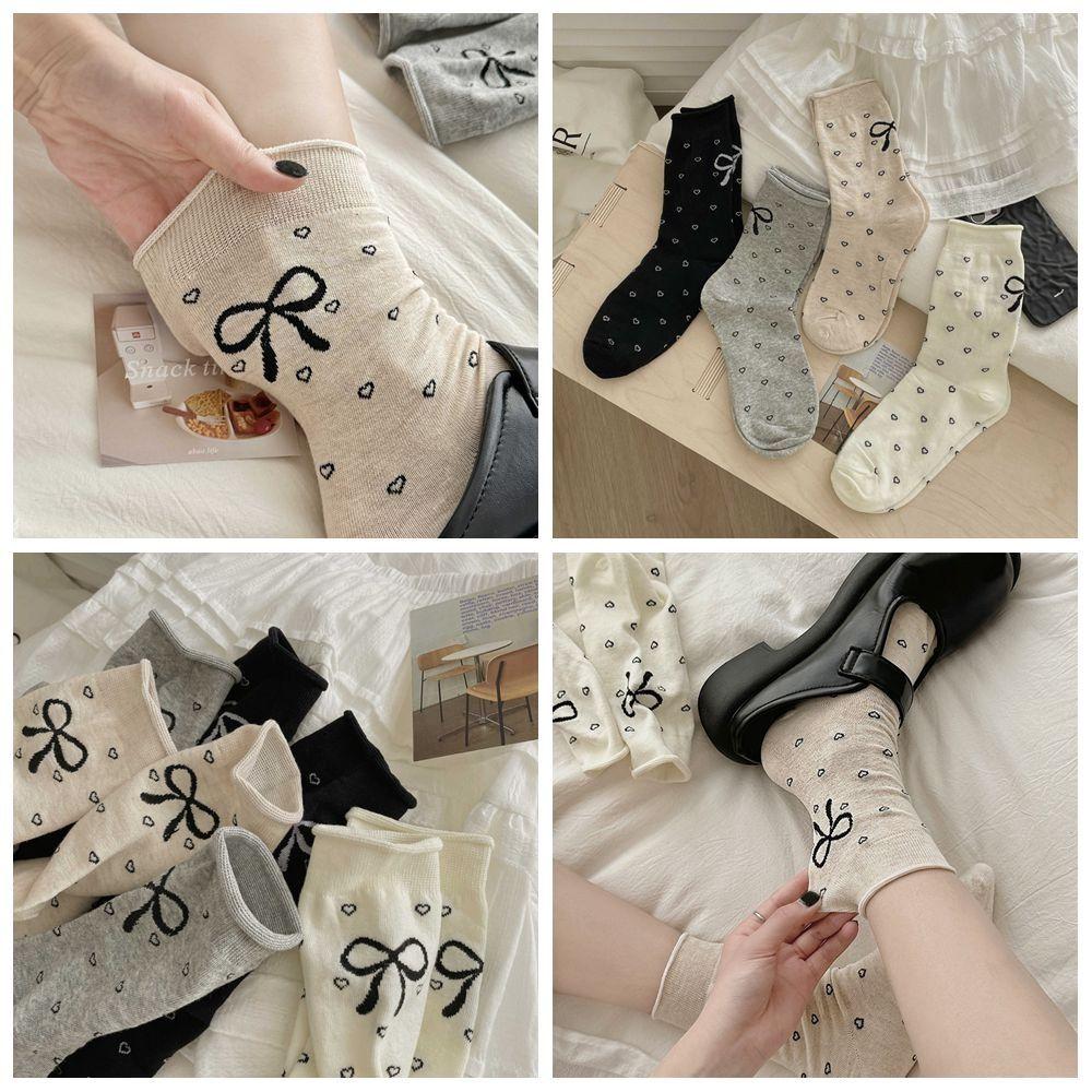 

Spring Summer Long Socks Y2K Cotton Socks New Sweet Stockings