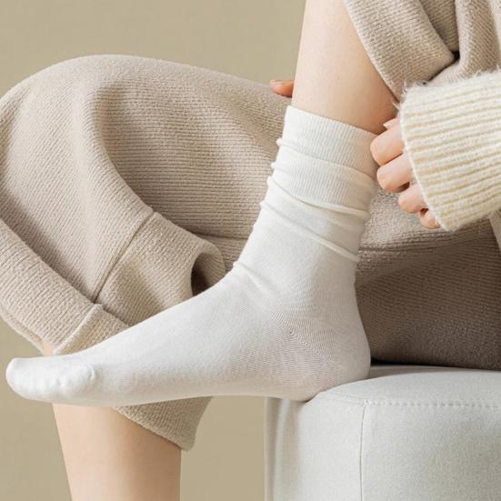 3/6 Paar Damen Crew Socken Nahtlose Sportliche Laufsocken Weiche Atmungsaktive Frotteesocken Lässige Mittelhohe Knöchelsocken