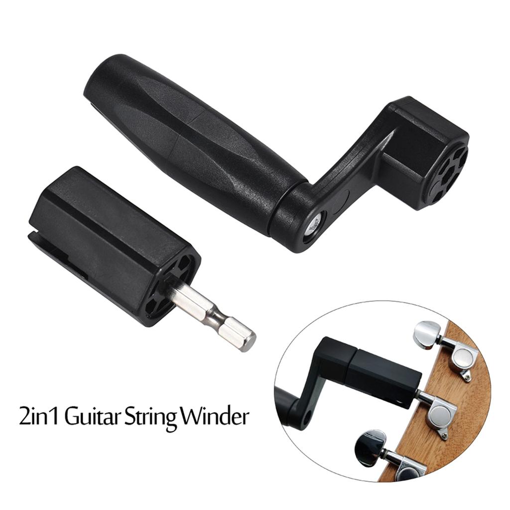 2-in-1 Saitenaufwickler und Stegbolzen-Halterung Saitenwechsel-Werkzeugsatz für schnelleren Saitenwechsel für Akustikgitarre, Bass, Ukulele