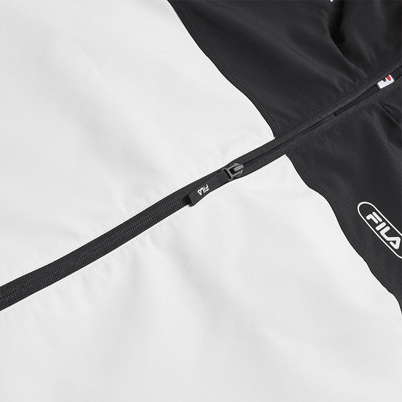 FILA Original Fashion Casual Waterproof Stain-Resistant Loose Hooded Woven Jacket Men jackets F11M549709FBK