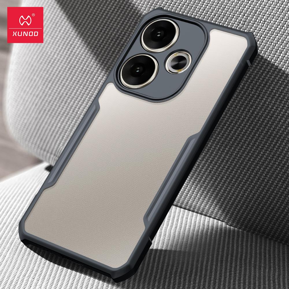 Xundd For Xiaomi Poco F6 Pro Case For Poco F6 Shockproof Bumber Protective Cases Anti Fingerprint Transparent Phone Cover Casing