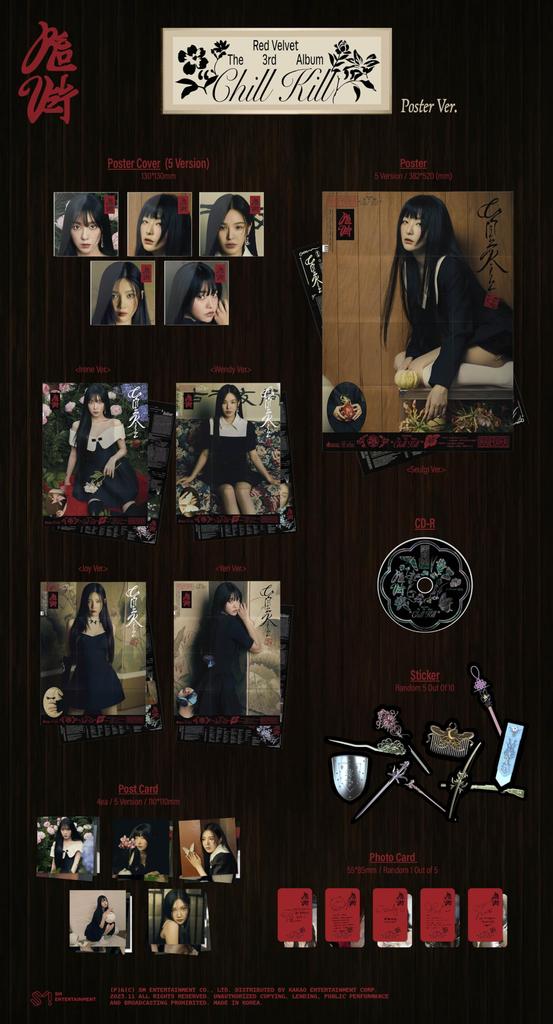 Red Velvet The 3rd Album Kill 'Chill (Poster Ver.)' (Korean Edition)