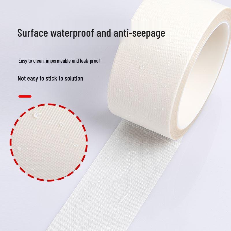 High-Temp Resistant White Teflon Adhesive Tape for Vacuum Sealing & Insulation