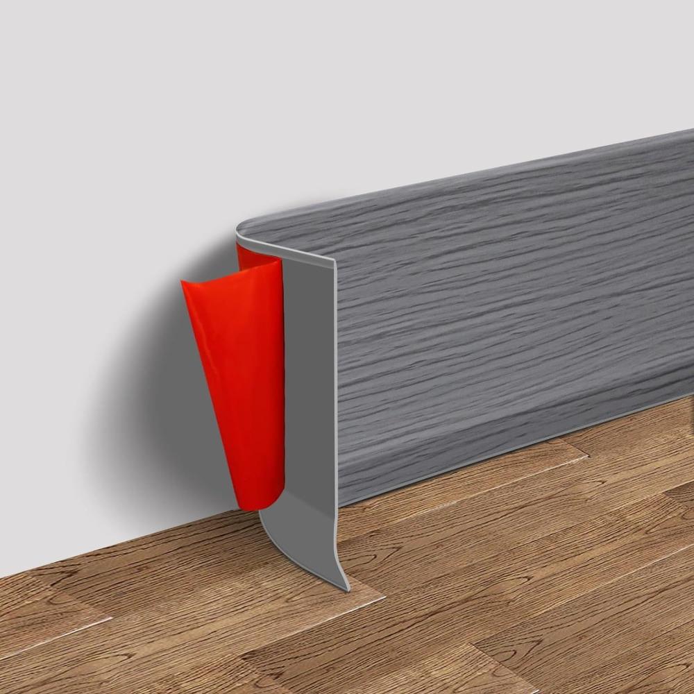 

4 Inch x 3.28 Feet Vinyl Wall Base Baseboard Molding Trim Flexible Rubber Wall Base Moulding Trim Self Adhesive