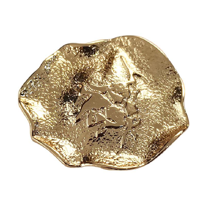 Lotusblatt Metallknopf Kleiner Duft Chinesischer Stil Gestrickte Strickjacke Hemd Ärmel Kragen Jackenknopf