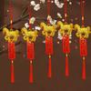 2026 Year of The Horse Pendant Chinese New Year Feng Shui Zodiac Horse Charm with Tassel for Spring Festival Car Rearview Mirror Home Decor