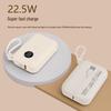 Shizuku N10 Mini Fast Charging Power Bank with Built-in Cables