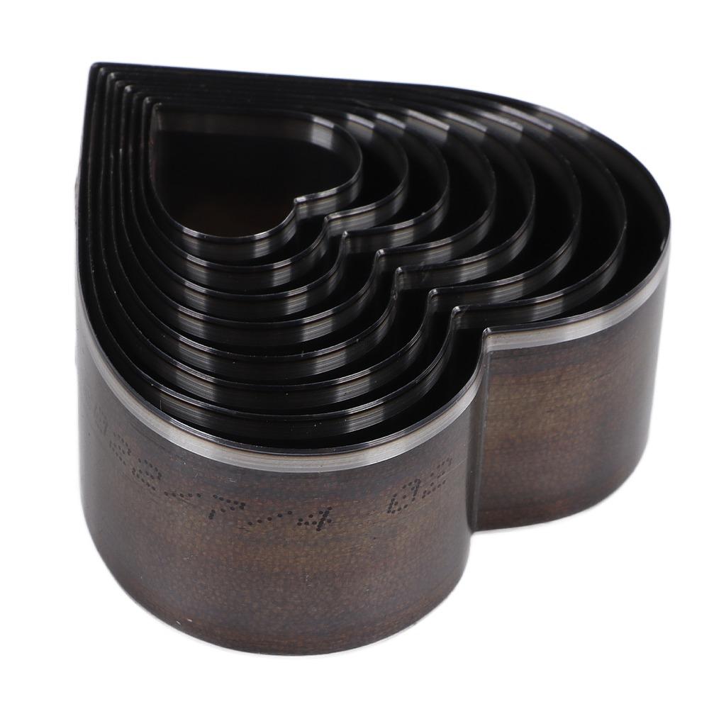 8PCS Heart Shapes Heart Shape Punching Tool Hollow Punch Set for Leatherwork, Fabric, Foam