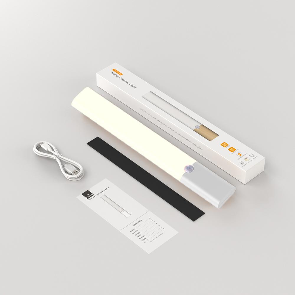 Motion Sensor Light Night Light Type C Rechargeable Lights Cabinet Lights For Kitchen Cabinet Bedroom Wardrobe Indoor Lighting