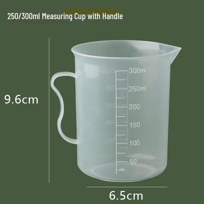 Thickened Plastic Graduated Measuring Cup for Kitchen and Lab Use