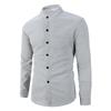 Herbstmode Lässiges Langarmhemd Herren Slim Social Business Hemd Einfarbiges Unterhemd Herren Fitness Sportbekleidung