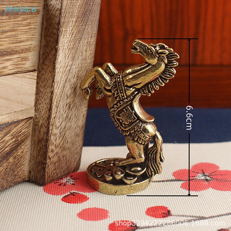 Brass Horse-Drawn Wealth Cart Figurine - Feng Shui Lucky Ornament For Home  Office Prosperity Decor