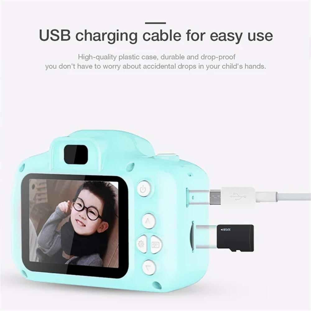 HD Mini Digital Kids Camera X2 Children Camera Can Take Pictures Video Small Camera Photography Children Birthday Gift Kids Toys
