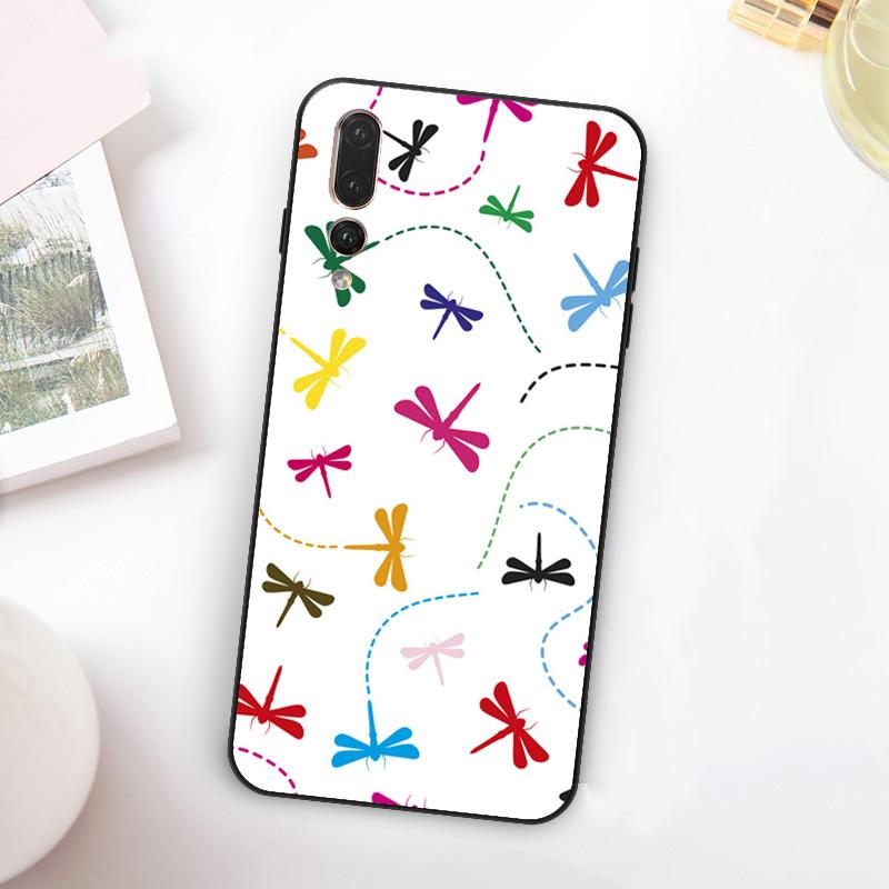 

Floral Colorful Dragonfly For Huawei Nova 12i 12s 11i 7i 8i Y73 Y70 Y90 Y60 Y72 Y61 Y91 9 10 SE P30 Pro P40 Lite Case Nova 11 Pro