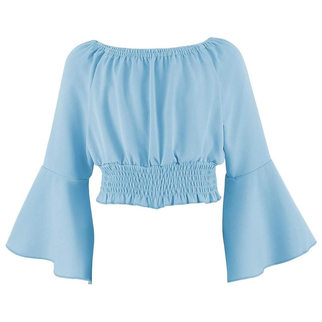 Girls Casual Off Shoulder Everyday  Soft Breathable Stylish Top