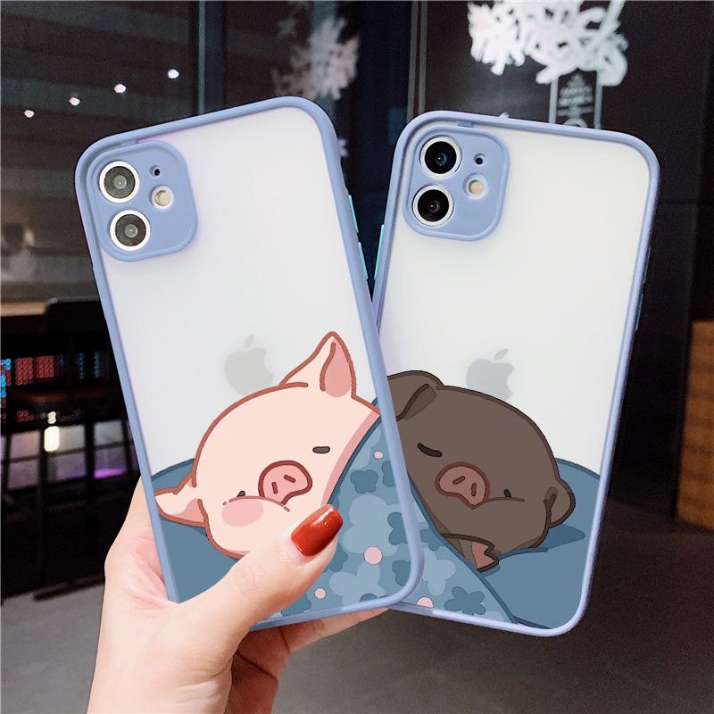 Cute Pink Pig Cartoon Phone Case For iPhone 17 16 14 15 11 13 12 Pro Max Mini For iPhone X XS XR 16 15 14 Plus Soft back Covers