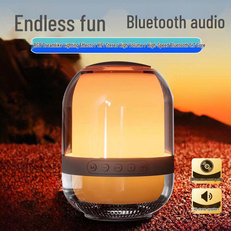 Wireless Bluetooth Speaker M9 with RGB Lighting and Subwoofer for Car and Outdoor Use