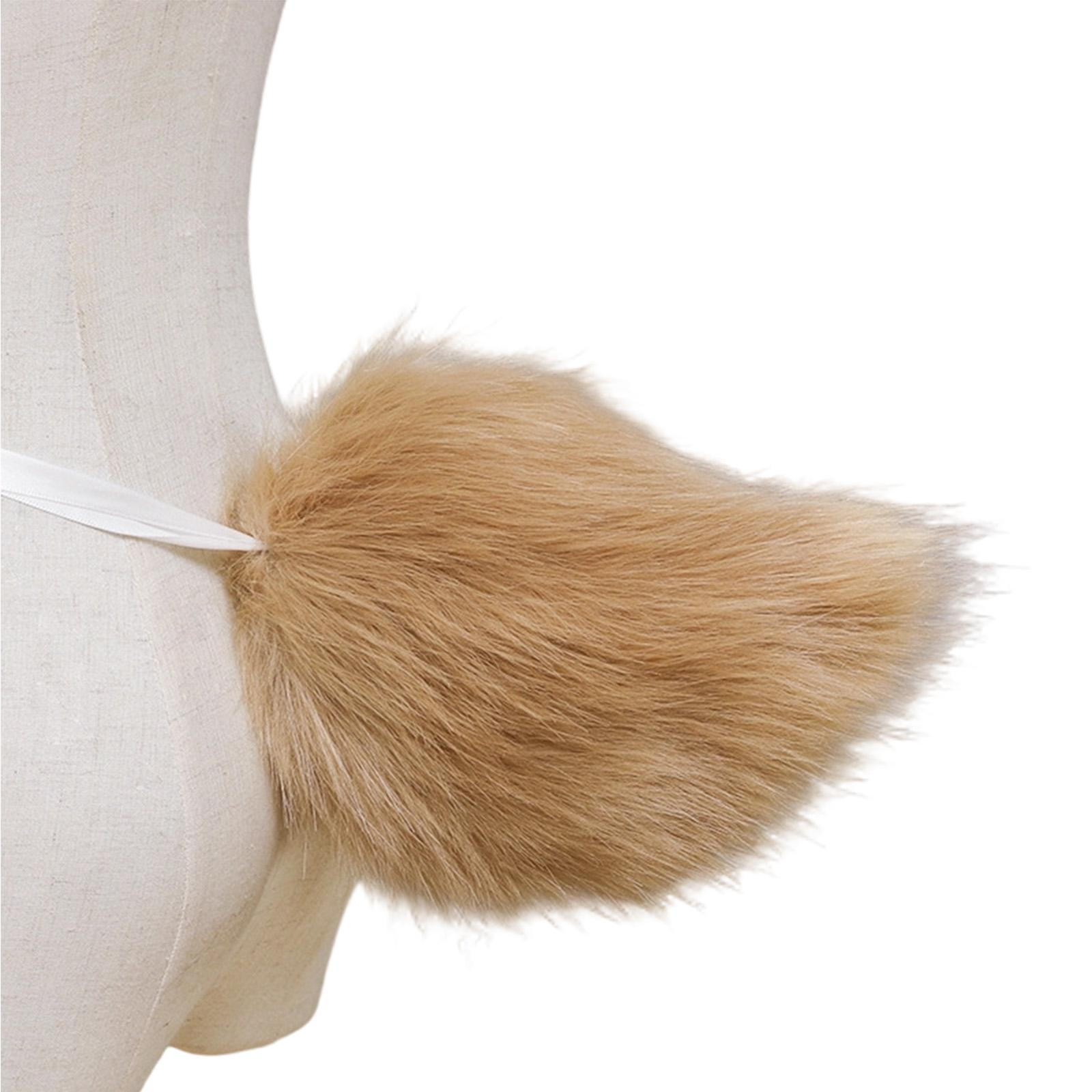 Bunnies Ears Headband Faux Furs Tail Animal Ears Headbands Short Bunnies Tail Halloween Cosplay Costume Bunnies Costume 5