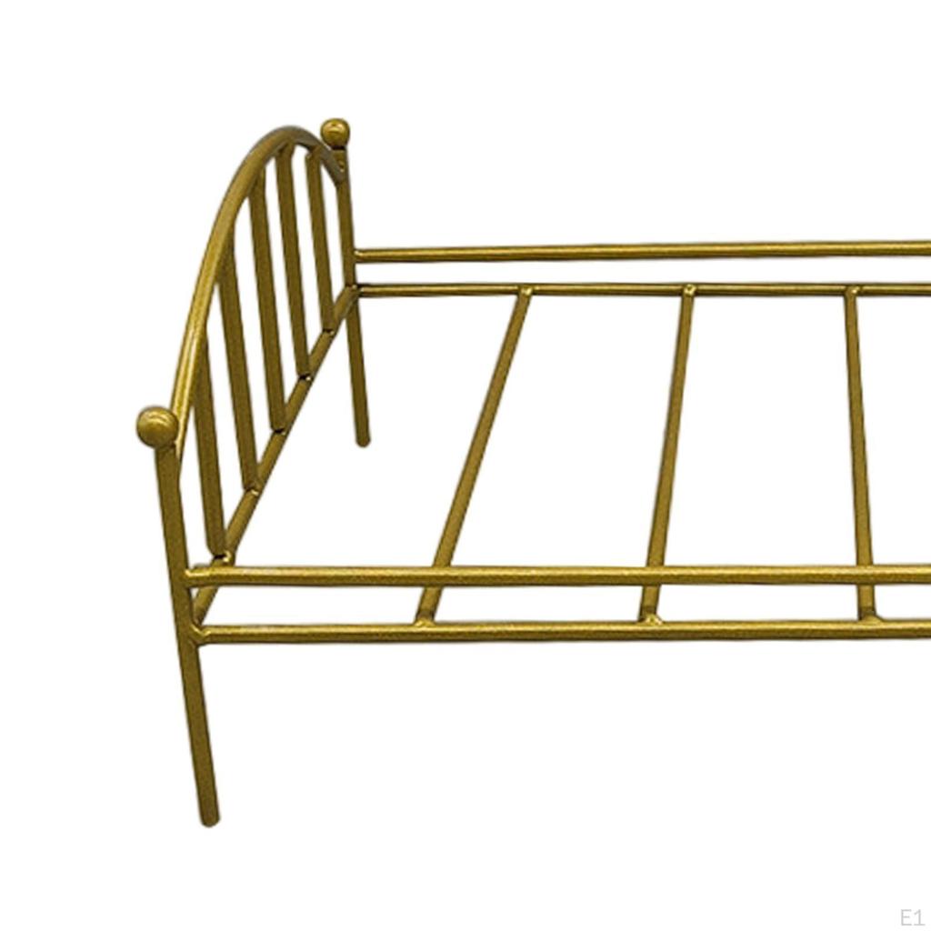 1:12 Scale Doll House Bed Dollhouse Furniture DIY Craft Miniature Accessories for